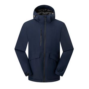 Chaqueta de esquí de invierno para hombre, ecológica, de lona, impermeable, a prueba de viento y acolchada - Product Image 3
