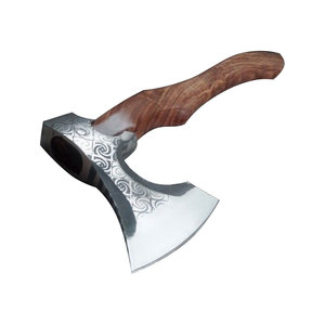 Handmade Industrial Grade Carbon Steel <b>Axe</b> <b>wood</b> Handle Full Tang 19-Inch Survival Leather Hatchet Forged Artisan <b>Axe</b> - Product Image 6