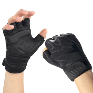 Guantes de gimnasio unisex de cuero de alta calidad para moda casual, logotipo personalizado, guantes deportivos personalizados para entrenamiento, mejor precio - Product Image 3