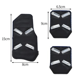 Ensemble de 3 couvre-pédales de voiture manuels en aluminium antidérapants, couvre-pédales de frein, d'embrayage et d'accélérateur, <span class=keywords><strong>kit</strong></span> universel pour pédales de voiture - Product Image 3