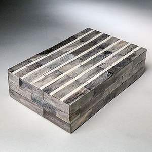 Luxury Handmade Resin and Brass Jewelry <b>Box</b> Customized Bone Inlay <b>Storage</b> Gift <b>Box</b> Premium Jewelry Organizer - Product Image 1