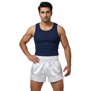 Shorts de boxe Muay Thai professionnels personnalisables pour hommes, shorts de combat avec patchs personnalisés, vêtements pour athlètes unisexes - Product Image 6