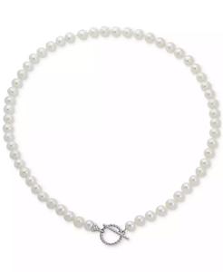 Collana con perle d'acqua dolce coltivate (7-8 mm) da 18 pollici |   Macy's - Product Image 2