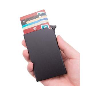 Men's New Slim Carbon Fiber RFID Blocking <b>Wallet</b> ID <b>Credit</b> <b>Card</b> Holder Money Clip - Product Image 4