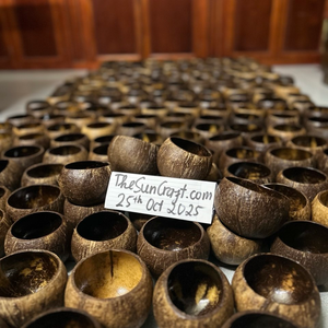 ชามมะพร้าวธรรมชาติ เป็นมิตรกับสิ่งแวดล้อม ย่อยสลายได้ ทำด้วยมือ สำหรับเสิร์ฟสลัด สมูทตี้ ซุป ของหวาน อาซาอิ ขายส่ง เวียดนาม - Product Image 5