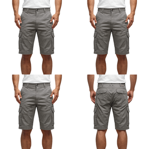 Contemporary Men's Utility Cargo Shorts with Functional Pocket Design and Modern Outdoor Inspired Casual Fashion Styling - Product Image 1