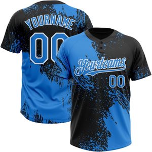Maillots de baseball et de softball personnalisés, uniformes d'équipe sportive respirants pour hommes, femmes et jeunes avec design à boutons - Product Image 4