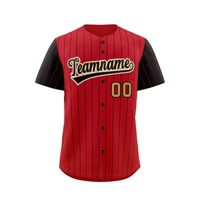 Maillot de baseball/softball unisexe pour adultes de haute qualité, 100% polyester, logo personnalisé imprimé, séchage rapide, respirant, vêtements de sport OEM - Product Image 5