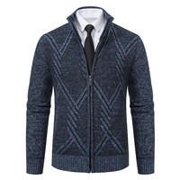 2025 Mode Neuer Designer Maßgeschneiderter Herren Winter Casual Strick-Cardigan mit Frontlogo, Dick und Anti-Pilling, 100% Polyester
