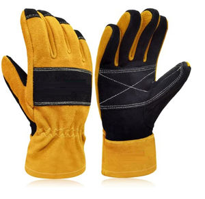 Gants de travail de haute qualité pour la protection des mains, nouvelle arrivée, gants en cuir pour pompiers, fabrication OEM, service OEM, gants pour pompiers - Product Image 1