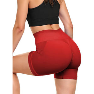 Shorts de sport taille haute avec soutien liftant et contrôle total du ventre, en tissu doux sans coutures pour la gym et l'entraînement - Product Image 1