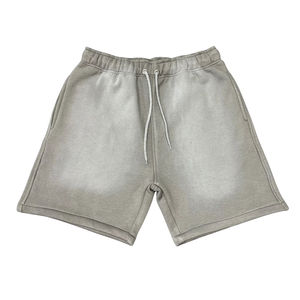 Shorts en coton brodés effet vieilli avec LOGO personnalisé, délavés au soleil, bords coupés, délavage acide pour hommes MADE BY HAIDIIII SPORTS 2026 - Product Image 4
