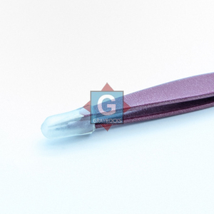 Nouvelle arrivée : Pince à épiler en acier inoxydable gris, outil de beauté avec pointe fine, personnalisable - Product Image 3