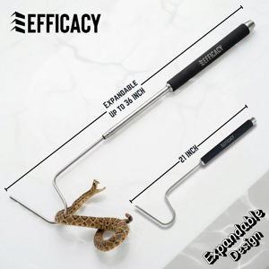 Bastón de rescate extensible de acero inoxidable de 92 cm (36 pulgadas) con gancho desmontable para serpientes y reptiles - Product Image 3