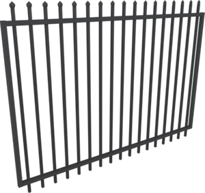 Valla Decorativa Moderna Personalizada para Exteriores, Panel de Acero Galvanizado, Hierro y Aluminio con Recubrimiento en Polvo y Puntas Decorativas - Product Image 1