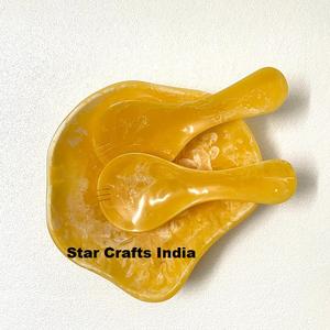 Tazón de Resina para Ensalada de Diseño Estándar, Hecho a Mano, Pulido, Ecológico, Estilo Japandi, con Cucharas, Color y Forma Personalizables, Regalo de Boda - Product Image 6