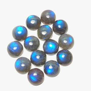 Cabujón de Labradorita Azul Natural FF con Corte Brillante, Hecho a Mano, Certificado por Terceros, con Juego de Color, Pulido para Joyería - Product Image 4