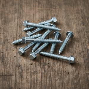 Tornillo de Cabeza Hexagonal Externa de Acero al Carbono CLASE 4, Marca PDC, Modelo 4, Resistente a la Corrosión, Galvanizado en Caliente, Rosca para Madera, Métrica/Pulgada - Product Image 4