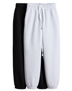 กางเกงลำลองผ้าฟลีซคอตตอน 100% พร้อมโลโก้สั่งทำ แฟชั่นสตรีท ขอบเอวยางยืด น้ำหนักเบา ทรงตรง ใส่ได้ทั้งชายและหญิง - Product Image 1