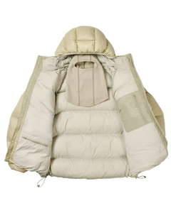 Veste d'hiver décontractée pour homme, à capuche, en duvet, coupe-vent, coupe régulière, couleur unie, fermeture éclair, coque en polyester épais - Product Image 1