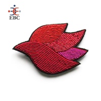 Broche en fil de cuivre lisse brodée à la main, insignes décoratifs, rideau, vêtement, utilisation Gimp Jaseron Zardosi Fren, vente en gros