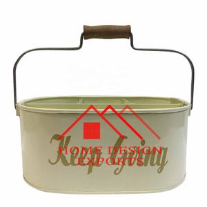 Caddy en métal galvanisé Couverts et ustensiles de cuisine Support pour vaisselle de table pour fêtes Fermes Exportations - Product Image 5