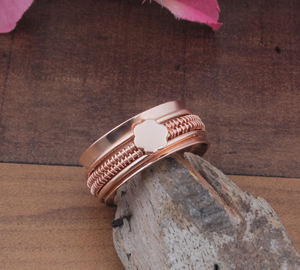 Anillo de Plata de Ley 925 con Bisel de Oro Rosa, Diseño de Flor, Elegante y Clásico, para Mujer, Regalo de Joyería para Boda, Compromiso o Fiesta - Product Image 2