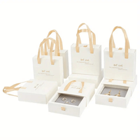 Boîtes cadeaux pour bijoux avec tiroir rembourré en éponge, boîtes d'emballage pour bijoux pour colliers, boucles d'oreilles, bagues, bracelets