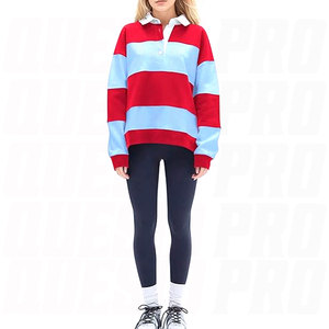 Camiseta de Rugby para Hombre al por Mayor, Jersey de Fútbol Americano de Algodón, Camisetas de Polo de Rugby Personalizadas para Todos los Equipos, Camisetas Deportivas Personalizadas de Manga Larga para Hombre - Product Image 2