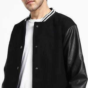 แจ็คเก็ตเลตเตอร์แมนผู้ชายขายดี ปริมาณมาก เสื้อผ้าสำหรับกิจกรรมกลางแจ้ง ดีไซน์หล่อเท่ สไตล์ติดกระดุม แจ็คเก็ตเบสบอลแบบวาร์ซิตี้สำหรับผู้ชาย - Product Image 4