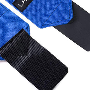 Muñequeras Deportivas Personalizadas al por Mayor para Gimnasio, Fitness y Fisicoculturismo, con Logotipo Personalizado, Color Azul - Product Image 4