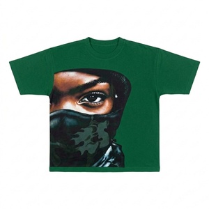 เสื้อยืดลำลองผู้ชายและผู้หญิง ผ้าฝ้าย 100% ขายส่ง เสื้อยืดสตรีทแวร์ พิมพ์ลาย เรียบง่าย หนานุ่ม - Product Image 1