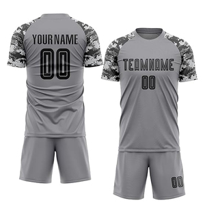 Maillot de football américain gris pour homme, manches courtes, impression sublimée, évacuation de l'humidité, respirant, anti-UV, col rond, coupe classique - Product Image 5
