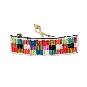 Belle pince à cheveux perlée colorée de haute qualité et élégante faite à la main broderie à la main design de griffe de cheveux fantaisie style tendance - Product Image 3