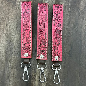 Porte-clés en cuir de vachette personnalisé OEM ODM, fait main, nouveau porte-clés en cuir de luxe, sangle de clé de voiture haut de gamme, accessoire de mode, cadeau - Product Image 6