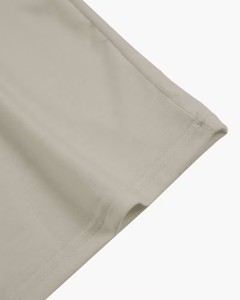 Men's Beige Short Sleeve O-Neck T-Shirt Regular Fit Casual Style 100% Cotton Jersey Fabric Solid Color Plain Dyed Knitted - Product Image 5