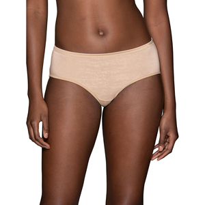 Culotte taille haute pour femme grande taille, en nylon, unie, à volants, tricotée, respirante, sans couture, pour tous les jours, séchage rapide, antibactérienne - Product Image 3