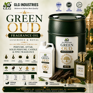 Aceite de Fragancia Sintético de Oud Verde con Aroma Amaderado Profundo para Jabón, Velas, Detergentes, Cosméticos, Fragancias para el Hogar e Industriales - Product Image 1