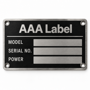 Placa de Identificación Metálica Personalizada, Placa de Aluminio Grabada para Equipos de Acero Inoxidable, para Fabricantes OEM de Maquinaria - Product Image 2