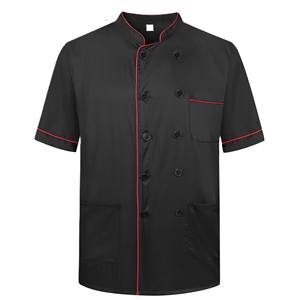 Delantales de Chef OEM de Mezcla de Poliéster/Algodón, Manga Larga, Unisex, Tela Dobby, Cierre de Botones, para Uso en Restaurantes y Bares - Product Image 2