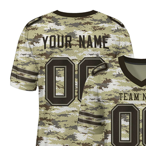 Maillots de football américain à manches courtes de haute qualité, design tendance, séchage rapide et respirant - Product Image 3