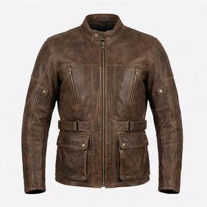 Veste de moto en cuir véritable pour homme de qualité supérieure, nouvelle arrivée, vestes de moto d'hiver, protections amovibles, personnalisables - Product Image 1