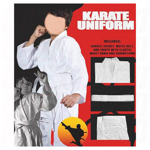 Uniforme de Karate con Cinturón para Niños, Uniforme de Karate Gi Resistente para Estudiantes, Uniforme de Entrenamiento de Artes Marciales para Niños y Niñas Principiantes, Práctica Juvenil - Product Image 6