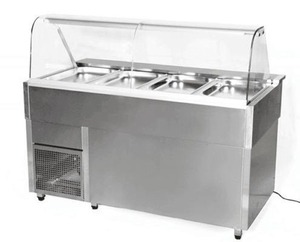 ตู้แช่สลัดพร้อมผักสดและอาหารเย็น  พร้อมไฟ LED สำหรับการจัดแสดงขนมหวานอย่างสวยงาม - Product Image 3