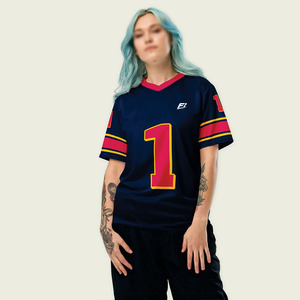 Jersey de Fútbol Americano Personalizado Premium para Mujer, Unisex, Cuello en V, Transpirable, Ropa Deportiva de Poliéster, Fabricante Mayorista OEM, EE. UU. - Product Image 4