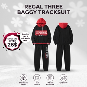 <b>Women</b> <b>Baggy</b> Tracksuit Oversize Pullover Hoodie with Loose Fit <b>Jogger</b> Pants Custom Streetwear Sportswear Two Piece Tracksuit - Product Image 1