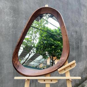 Espejo de pared de madera para pasillo, espejo decorativo de madera para decoración moderna del hogar, espejo colgante al por mayor - Product Image 3