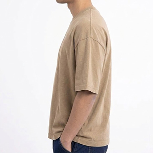 Camisetas de Hombre al Por Mayor a Precio Accesible, 100% Algodón, Corte Holgado, Estilo Casual, Transpirables, de Color Sólido - Product Image 5