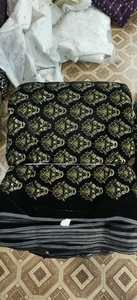 Terciopelo Intrincado con 44 Bordados, Textil 9000, Textura Suave y Delicada, Brillo Pulido, Ideal para Prendas de Diseñador Festivas - Product Image 5