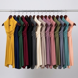 Hijab en jersey uni personnalisé pour femmes, doux et extensible, foulard musulman, vente en gros - Product Image 4